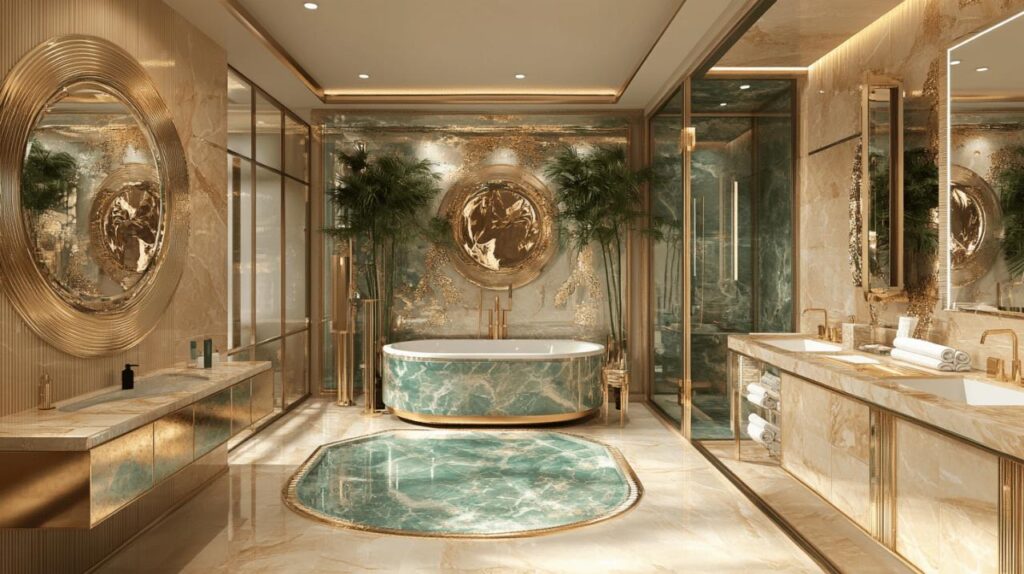 Salles de bains de star ou la folie de l’eau : Les palettes chromatiques preferees des celebrites